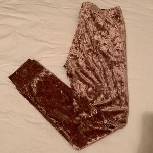 Velvet joggers